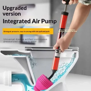 Toilet Plunger Unclogger for Bathroom Pipes Suction Tool