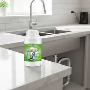 Toilet and Kitchen Drain Pipe Clog Remover Powder for Oil Stains and Hair