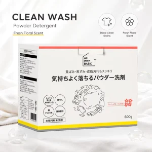 Top Quality Detergent Powder High Foam Laundry Detergent in 600g Box Machine to Make Washing Powder to Japan