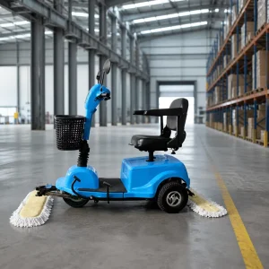 Top notch D310 Lithium Battery Electric Motor Ride on Dust Mop Cart 500W 900mm Width Commercial Floor Cleaner Sweeping