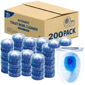 Total Flush 300 Times 200 Packs in Carton Toilet Cleaner Block Strong Dirt Removal Tablet Bathroom Automatic Toilet Bowl Cleaner