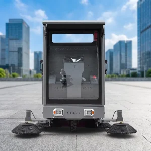 Tour New Ride On Industrial Street Cleaning Cart Electric Power Vacuum Mini Sweepers High Pressure