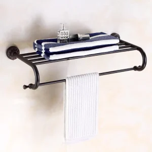 Towel Rack Bathroom Toilet Bathroom Hardware Pendant Set Brass European Bath Towel Rack Black Towel Rack Set