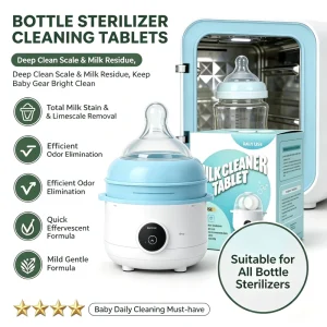 Toxic Free Solution for Professional Baby Gear Maintenance Premium Baby Bottle Washer Deep Cleaning Tablets