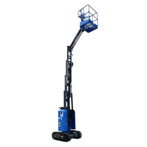 Tracked Telescopic Boom Elevator 9.2m 200kg Self Propelled Hydraulic with 220° Turret for Stadium Venue Maintenance