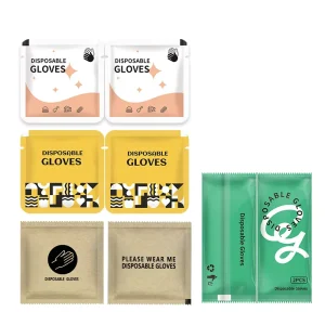 Transparent Disposable Plastic Gloves for Household Kitchen Use