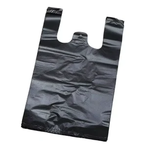 Transparent HDPE T-Shirt Bags with Valve Waterproof Clothing Packaging