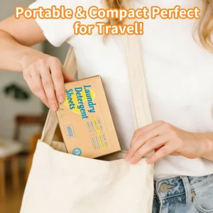 Travel Laundry Detergent Tablets Eco-Friendly Hypoallergenic Chemical-Free