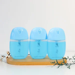 Travel Size 50ml Refillable Oval Card Perfume Hand Sanitizer Sprayer Bottle