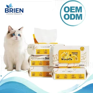 Travel Size Pet Cleaning Wipes Gentle Non irritating Disposable Dog Cat Paw & Butt Cleansing Wet Wipes