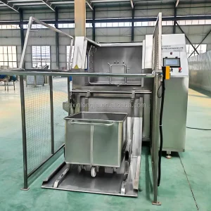 Tray Box Washing Machine Trolley Cleaner Box Washer Meat Bin Cart Washing Machine