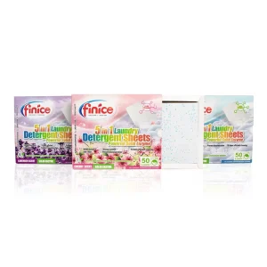 Trending Free Sample Scented Organic Disposable Solid Laundry Detergent Sheets Washing Strips