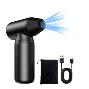Turbo Jet Fan 130000 RPM High-Speed Brushless Motor Handheld Cordless Electric Air Duster for Car and PC Cleaning