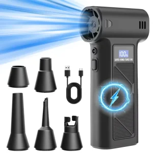 Turbo Jet Fan 130000RPM Brushless Motor Handheld Electric Air Duster Cordless Car PC Cleaning Blower