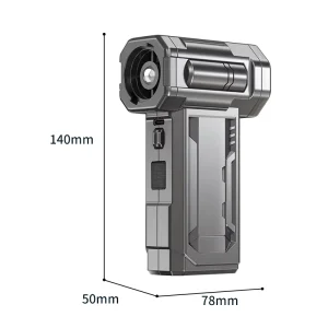 Turbo Jet Fan 130000RPM Brushless Motor Handheld Electric Air Duster Cordless for Car and PC Cleaning