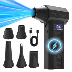 Turbo Jet Fan 130000RPM High Speed Brushless Motor Handheld Electric Air Duster Cordless Car PC Cleaning Violent Fan Blower