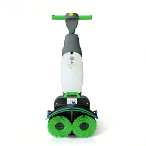 Two-Brush 12V Battery-Powered Commercial Wet and Dry Floor Scrubber Vacuum Cleaner