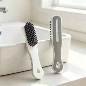 Two tone Non slip Laundry Scrub Brush Hard Bristle Handheld Shoe Clothes Cleaning Brush