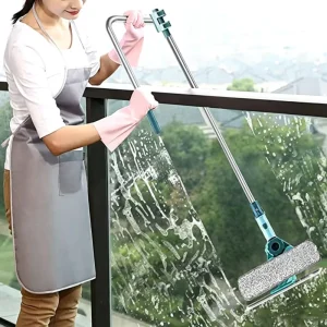 U Type Professional Telescopic Microfiber Glass Window Cleaning Tools