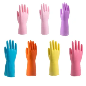UK EU Household Latex Cleaning Gloves for Dish Washing