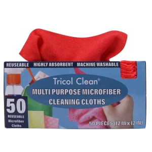 US Spot Reusable Edgeless Microfiber Cleaning Cloth in Box Dusting Cloth for House Kitchen Car Others Pack of 50