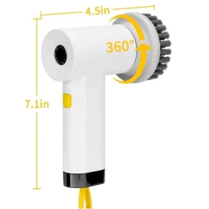 USB 4-in-1 Electric Spin Scrubber for Kitchen Sink, Bathroom, and Bathtub Cleaning