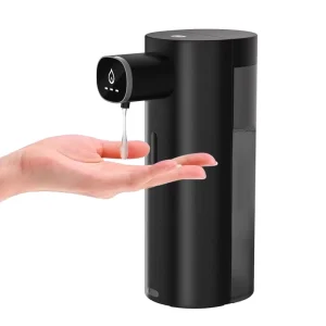 USB-C Rechargeable Digital Display Auto Gel Soap Dispenser Black Sensor Hand Sanitizer for Bathroom and Hotel Use