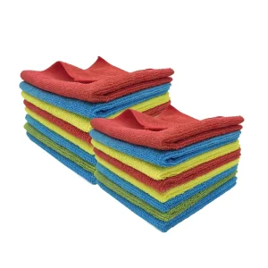 Ultra Absorbent Microfiber Cloth Soft Warp Knitted Quick Dry Cleaning Towel Car Kitchen 300gsm Dish Car Washing Drying Towel