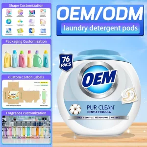 Ultra-Concentrated Disposable Solid Laundry Detergent Pods with Fresh Forest Fragrance