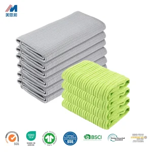Ultra Fine Fiber Cleaning Towel Factory Green