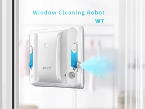 Ultra Quiet Electric Glass Washer Robot 65dB 72W 24V Brushless Motor App Controlled Streak Free Cleaning for Hotel Outdoor Use