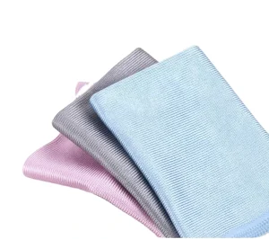 Ultra Soft 300GSM Lint Free 40*40cm Custom Size Multifunctional Cleaning Towel Microfiber Glass Rag Car Mirror Wiping Cloth