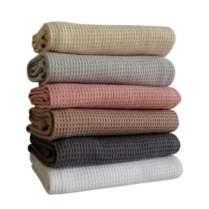 Ultra Soft Absorbent Quick Drying Kitchen Hand Dish Cloths Cotton Waffle Weave Dish Towels for Cleaning