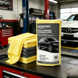 Ultra Soft Premium Commercial Cleaning Rag Microfiber Dusting Car Towels 36 Piece Bag 16×16 Inch Car Cleaning Cloth in Stock