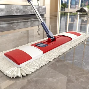 Ultra-Thin Detachable Microfiber Flat Mop for Wet and Dry Household Floor Cleaning