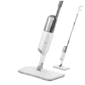 Ultra fine Fiber Mop Head Four Side Wringing Lightweight Durable Aluminum Pole Reusable Spray Bottle Telescopic Handle for Home