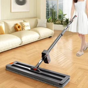 Ultrafine Fiber Magic Mop 360 Degree Spin Dry Wet Separation Reusable Automatic Hands Free Bucket Floor Rectangle House Cleaning