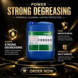 Ultrasonic Cleaning Agent Stainless Steel Copper Aluminum Cleaner Floor Degreaser Heavy Oil Stain Remover Leaves No Residue