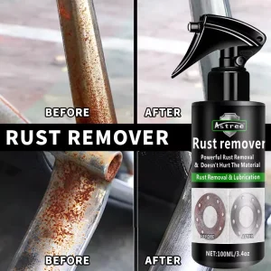 Universal Automotive Rust Removal Spray 100ml for Car Paint and Wheel Iron Powder
