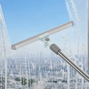 Universal Rotating Stainless Steel Water Squeegee Plastic Eco Friendly Durable Lightweight Streak Free Cleaning Tool for Kitchen