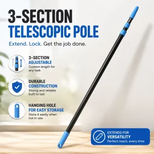 Universal Spray Paint 3 Section Telescopic Metal Staff Anti Rust Eco Friendly Household Cleaning Tools Accessories