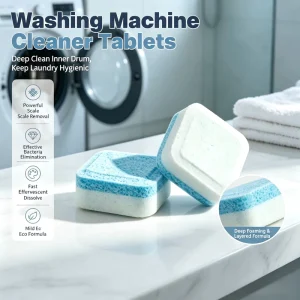 Universal Washing Machine Cleaner Descaler 12 Count Tablets for HE Front Top Load 12 Month Supply