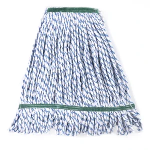 Universal Wide Headband Industrial Loop End Finish Mop Head Tail Blend Candy Stripe Cotton Mop Head