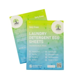 Unscented Laundry Detergent Sheets Paper Pouch for Travel and Sensitive Skin