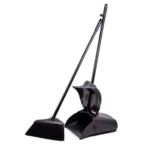 Upright Stand Sweep Broom Set Home Kitchen Floor Dust Pan Plastic Broom and Dustpan Set