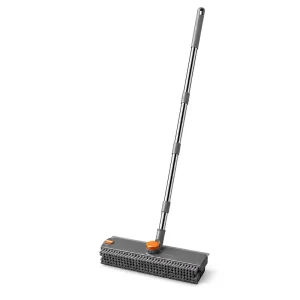 V Shape Tile Grout Brush, 360 Rotating Floor Scrub Brush, Squeegee, Long Handle, Bathroom Cleaning