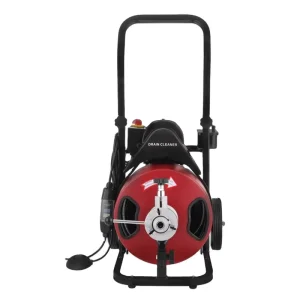 VEVOR 50 Feet 1 2 Inch Electric Drain Snake Drill 4 Cutter Foot Switch Sewer Cleaner Machine New Condition Drain Auger C