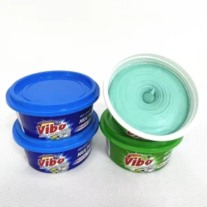 VIBO 200g Eco Friendly Disposable High Foam Gel Dish Oil Removal Multipurpose Lime Lavender Daily Use Dishwashing Paste for Hand