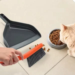 VIPaoclean Multifunction Handheld Brush Plastic Mini Broom Dustpan Set for Table Cleaning