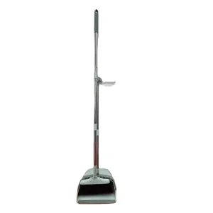 Various Styles Deep Plastic Broom and Dustpan Set with Modern Design Sweeping Rubber Head PP Material
